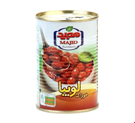 کنسرو خوراک لوبیا مجید ،400، گرم