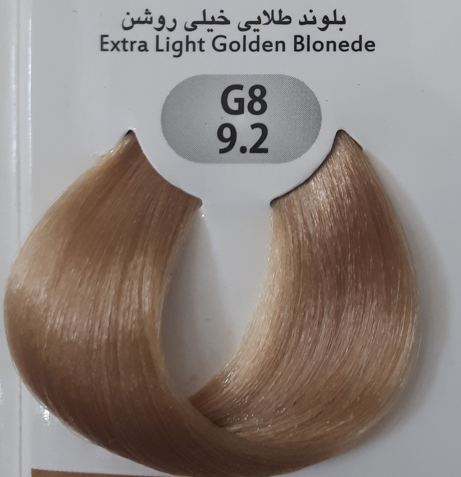 رنگ مو 100 میل نایس کالر بلوند طلایی خیلی روشن (2/G8 (9